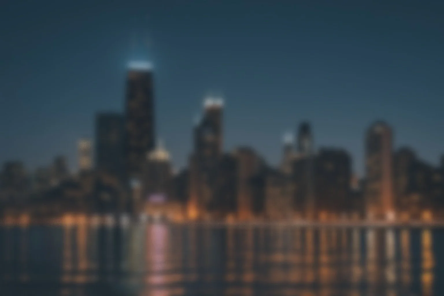 Black Star Journeys city skyline at night